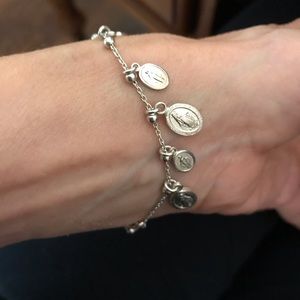 Religious sterling bracelet